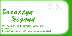 dorottya wigand business card